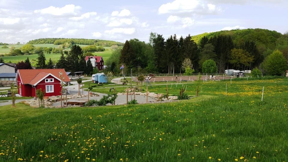 Property building, Natural landscape, Garden view