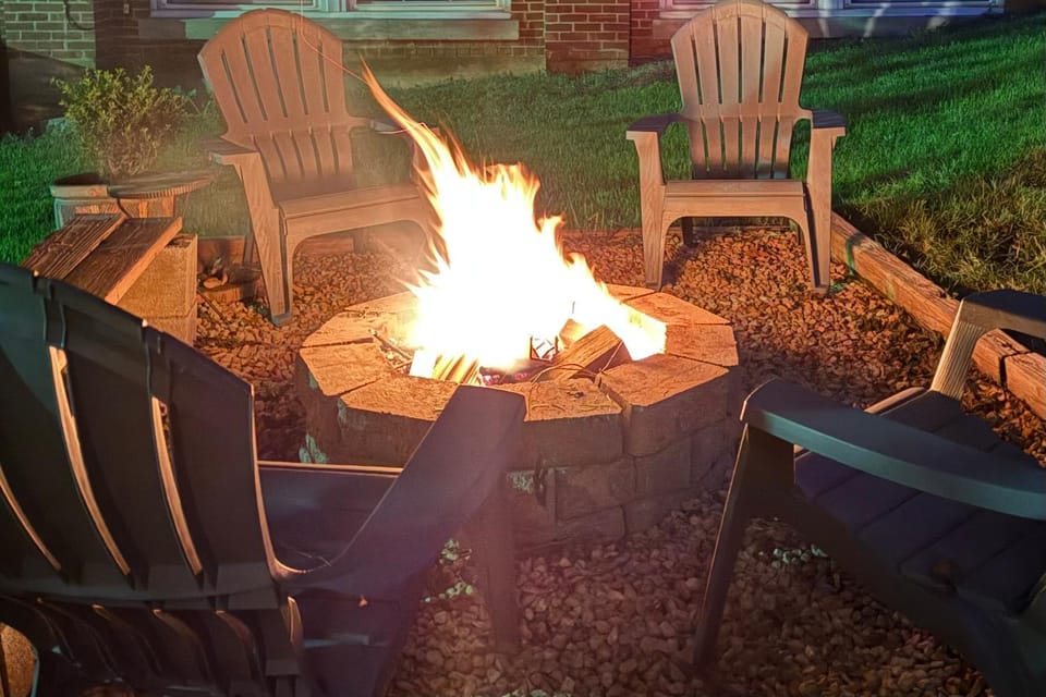 BBQ facilities, Seating area