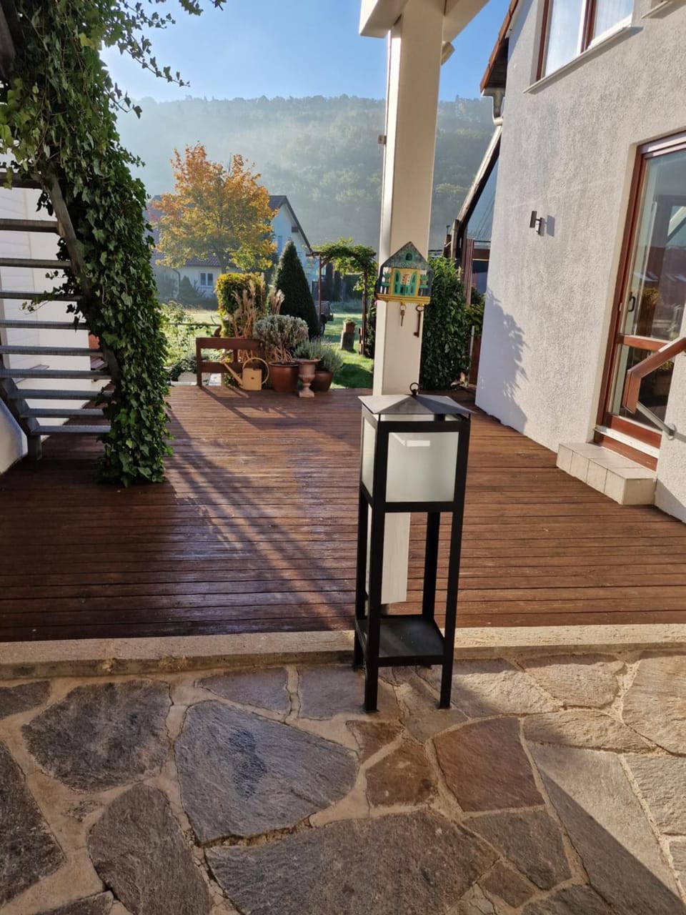 Patio, Natural landscape, Mountain view