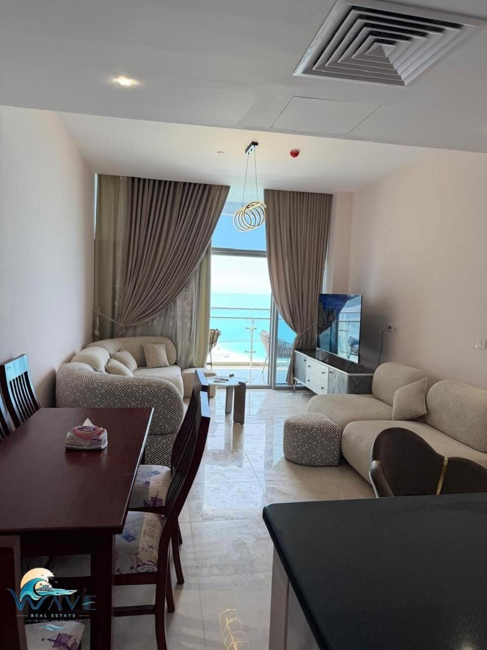Luxury Sea view apartment in New Alamein Towers Apartment in Egypt