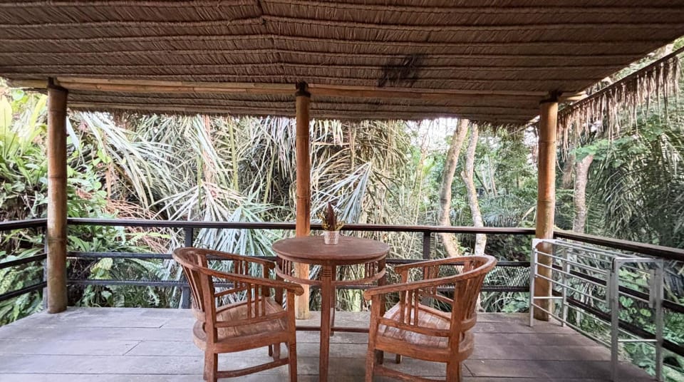 Patio, Spring, Day, Natural landscape, Garden, View (from property/room), Balcony/Terrace, Dining area, Garden view