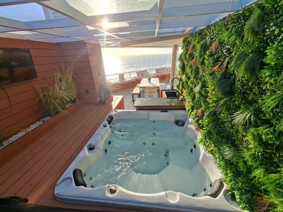 Depto 10 personas con Jacuzzi en San Alfonso Apartment in Valparaíso Region