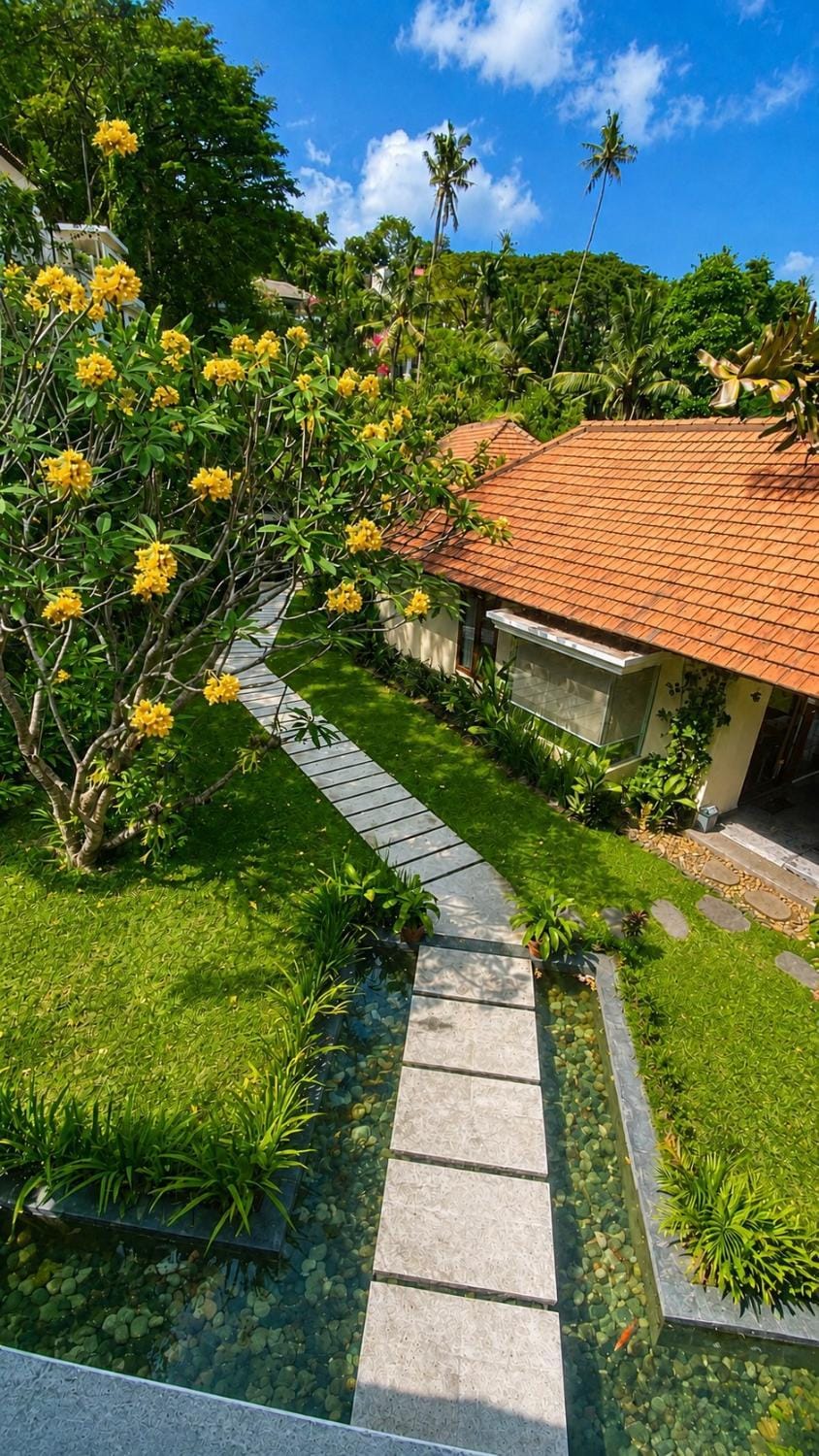 Property building, Garden, Garden view