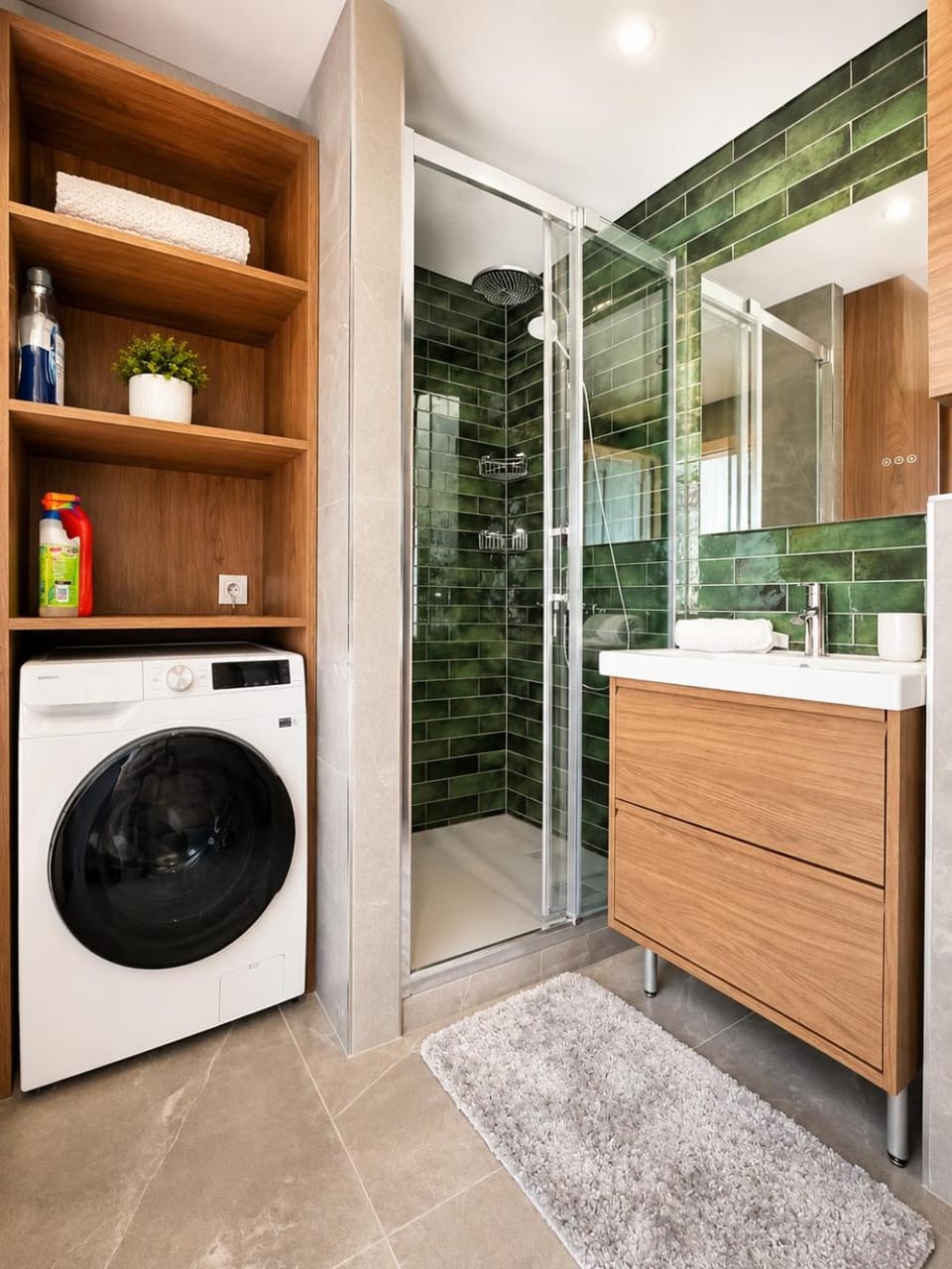 Shower, Bathroom, washing machine