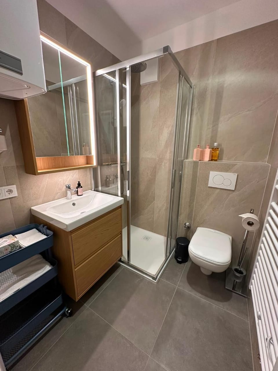 Shower, Toilet, Bathroom, towels