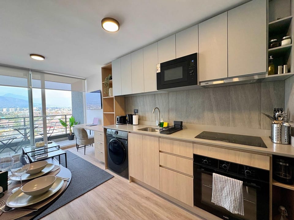 2D Vista Andes - Parking, Piscina y Metro Apartment in Santiago