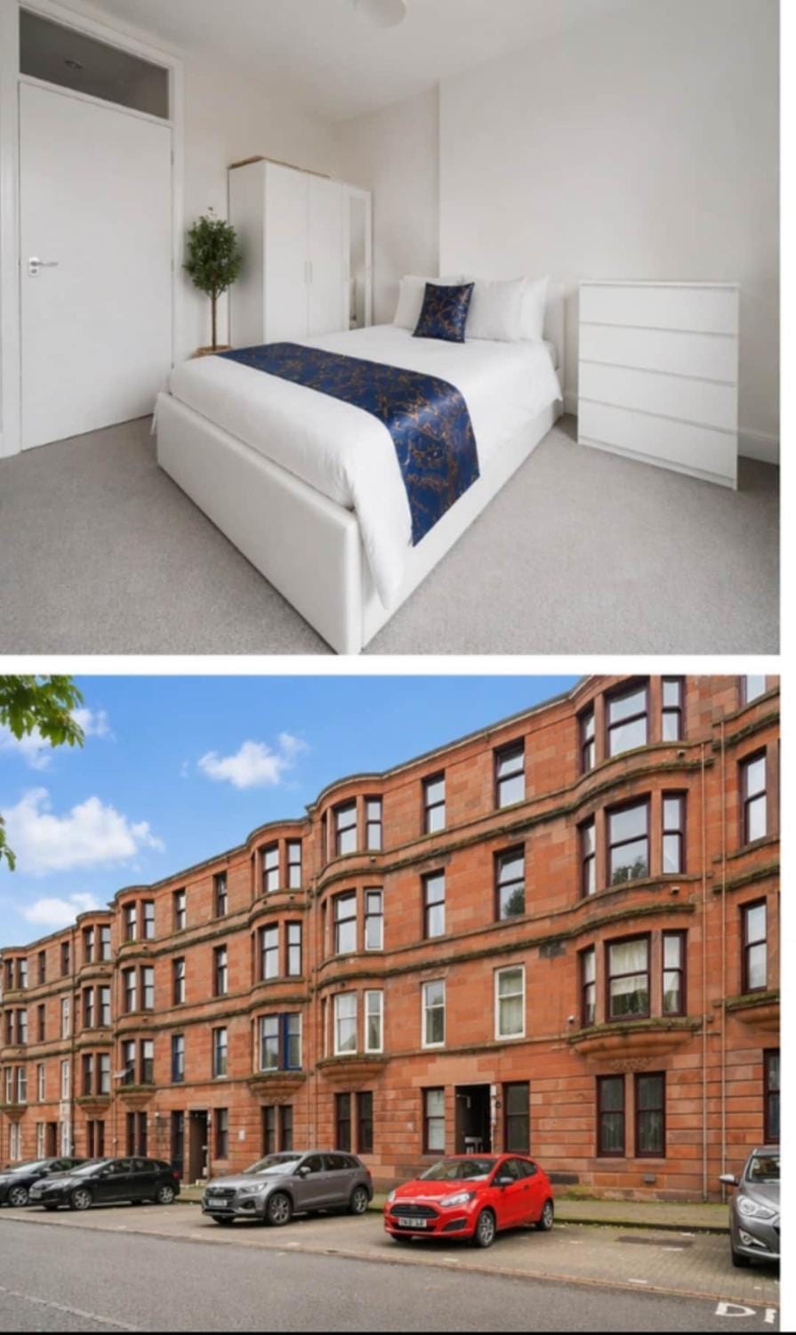 Comfortable 2-Bed Flat with Free Parking Apartment in Paisley