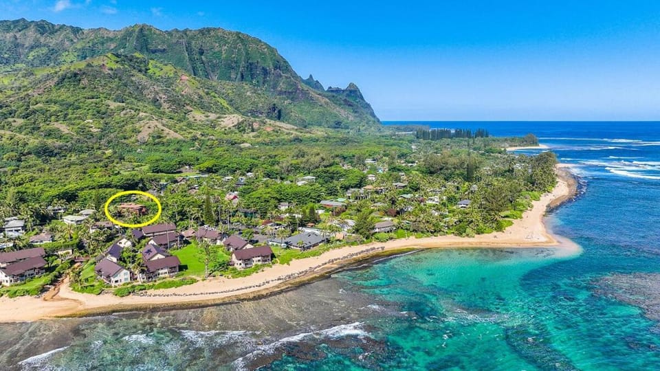 The Iconic Bamboo House Hot Tub Panoramic Views AC House in Hanalei