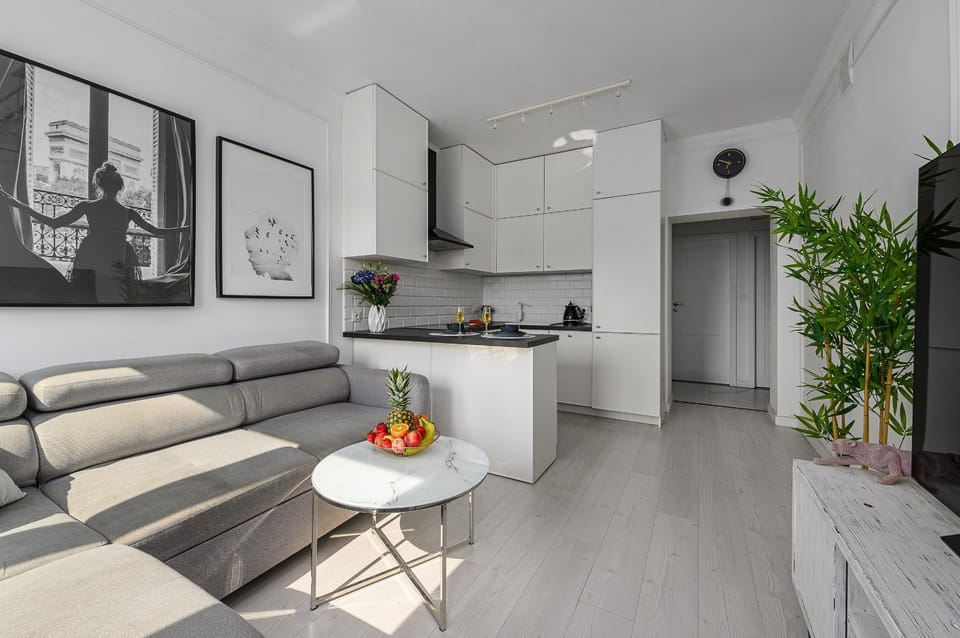 Kitchen or kitchenette, Living room, Seating area, Dining area, oven, stove