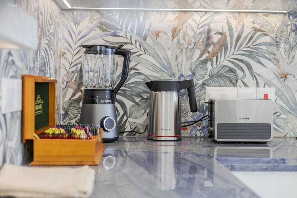 Kitchen or kitchenette, minibar, toaster