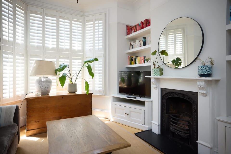 Hearth Behind the Shutters House in London Borough of Lewisham
