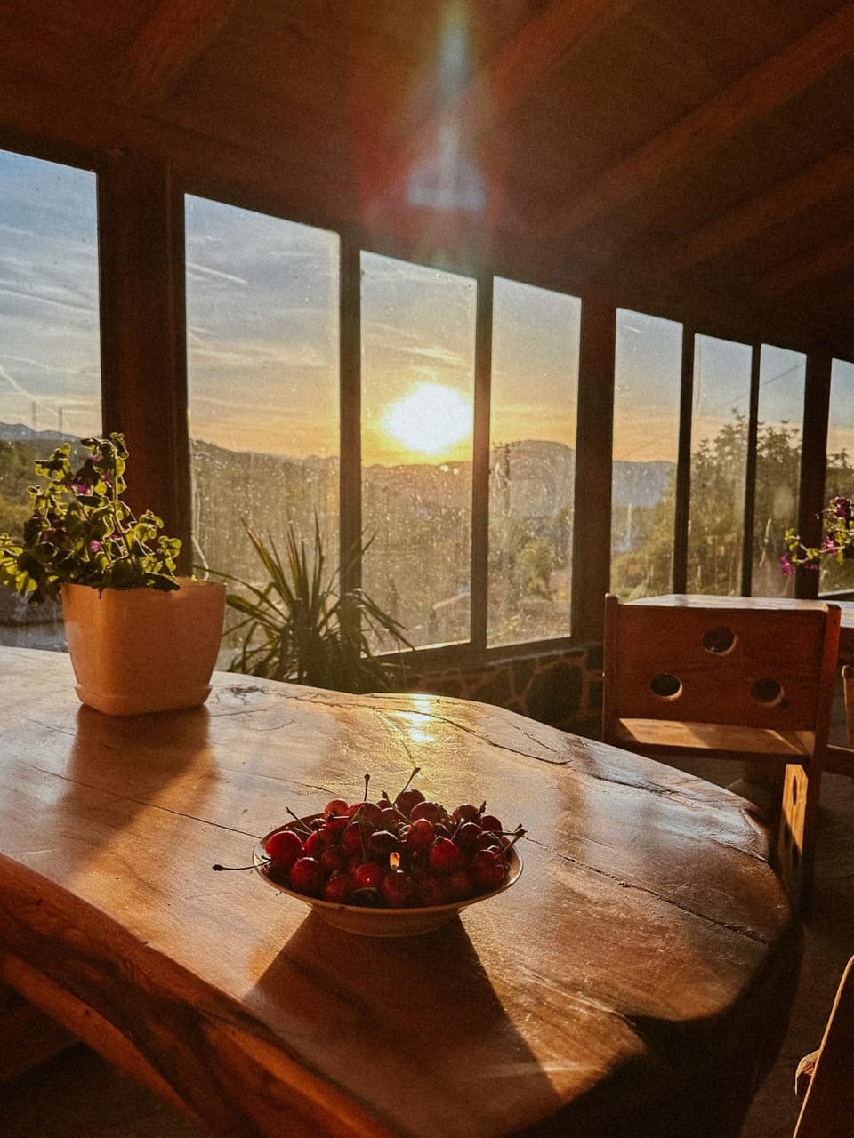 Property building, Sunset