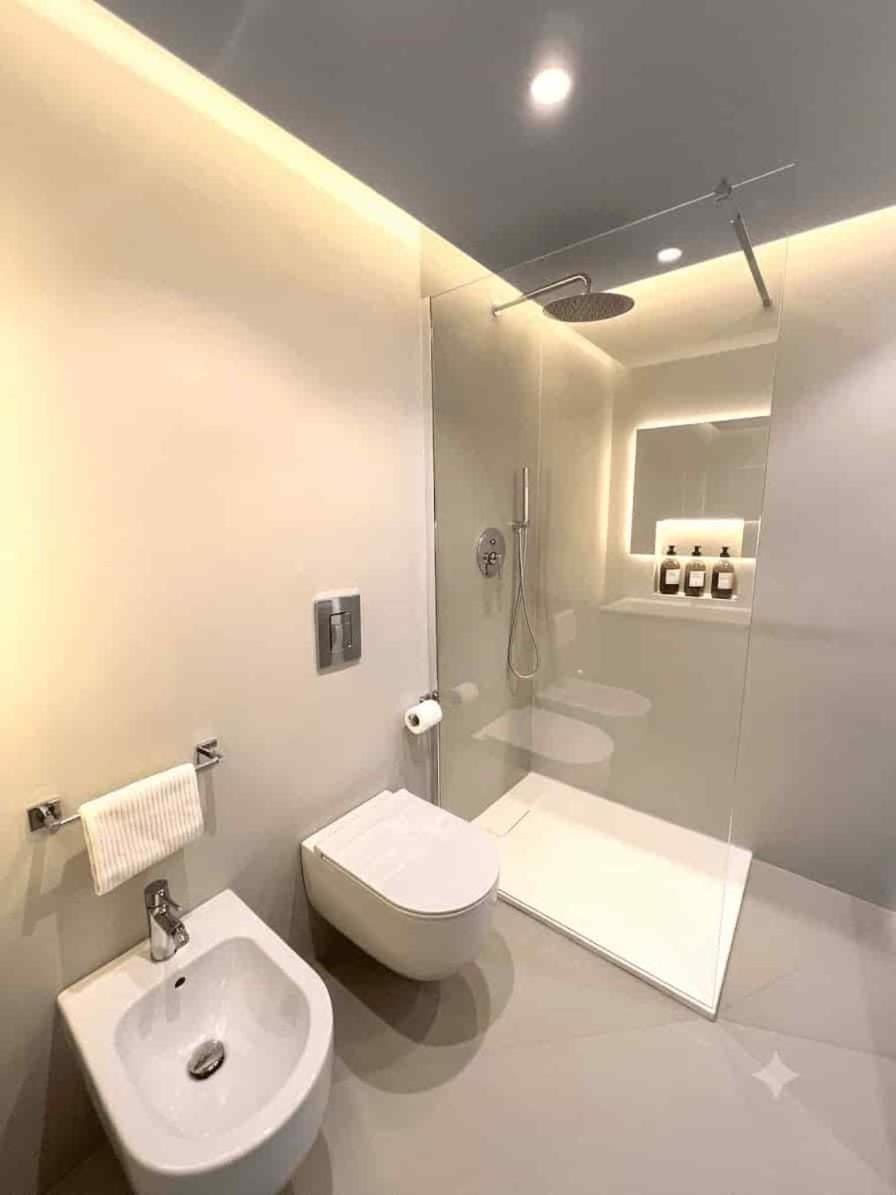 Shower, Toilet, Bathroom, bidet, towels