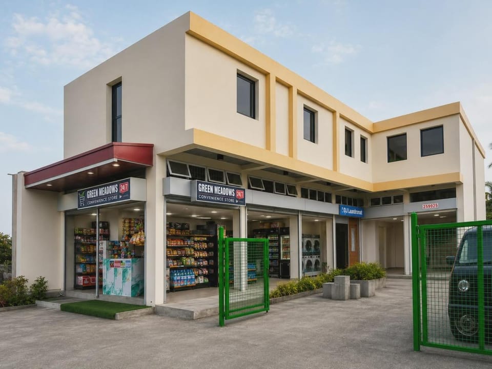 Property building, Garden