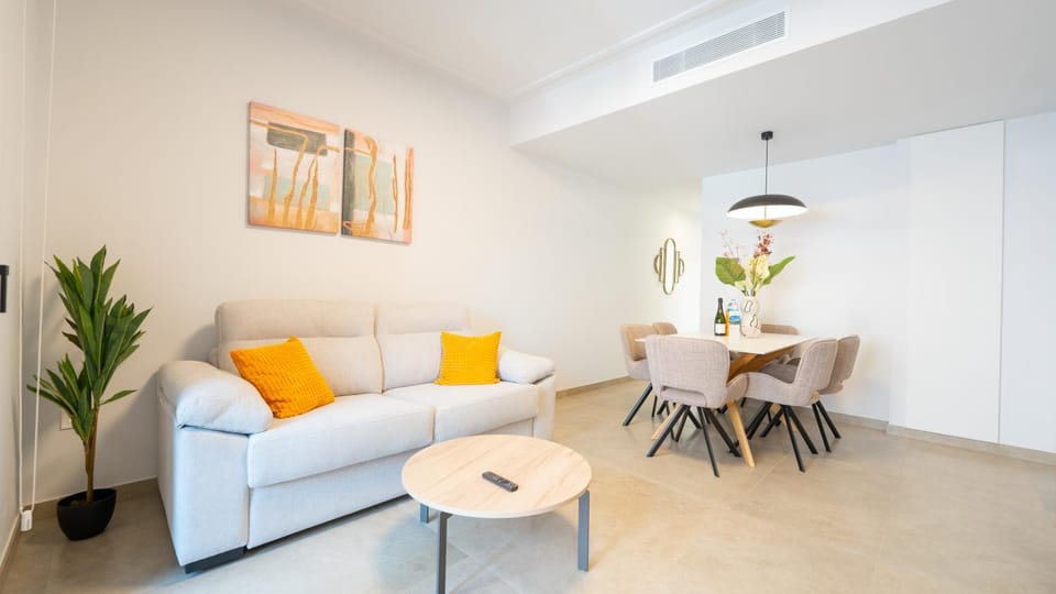 Living room, Seating area, Dining area