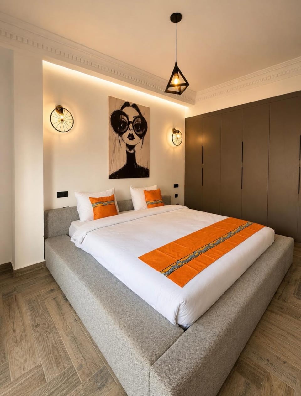 Bed, Bedroom, wardrobe