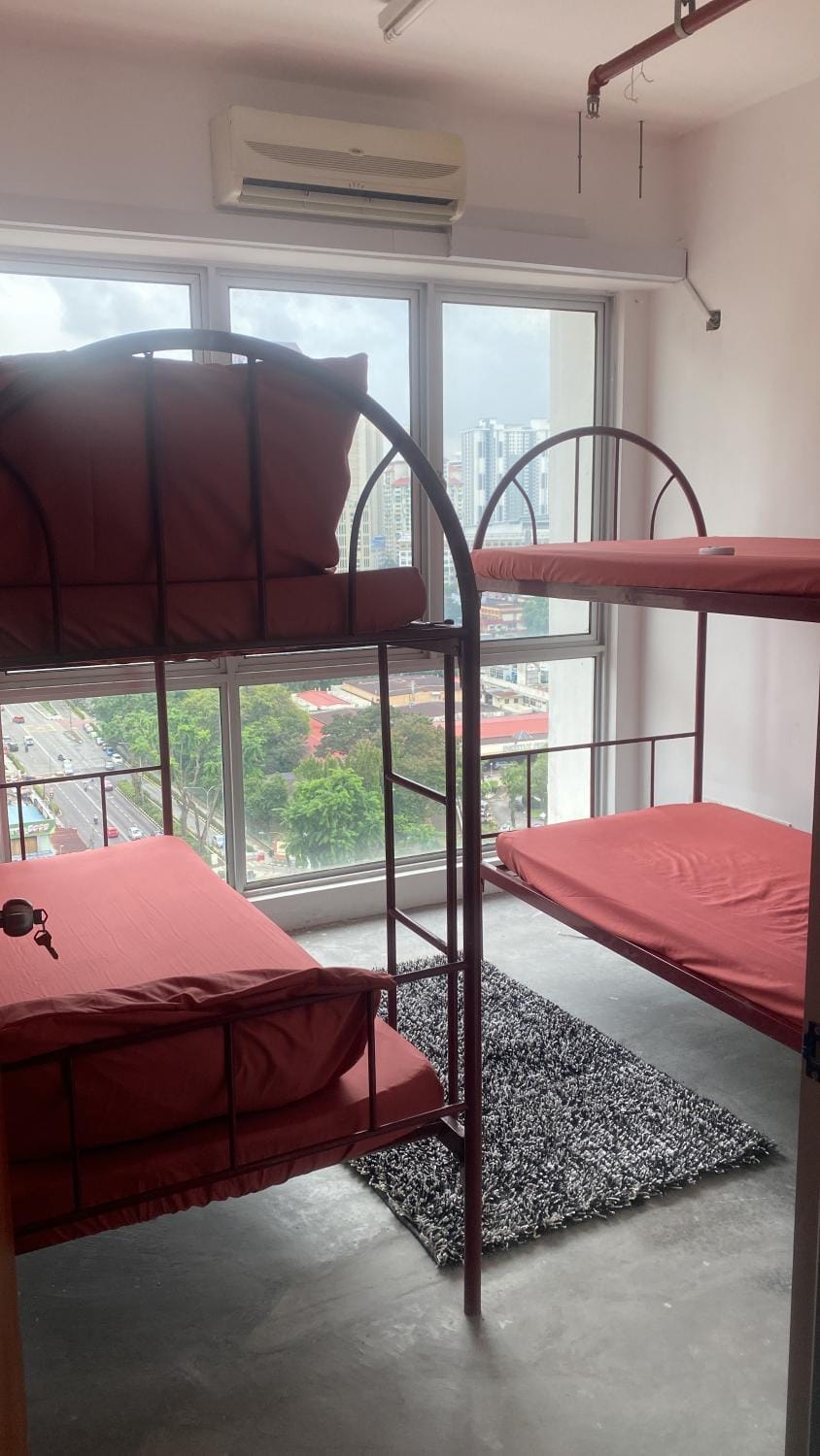 Bed, bunk bed, air conditioner