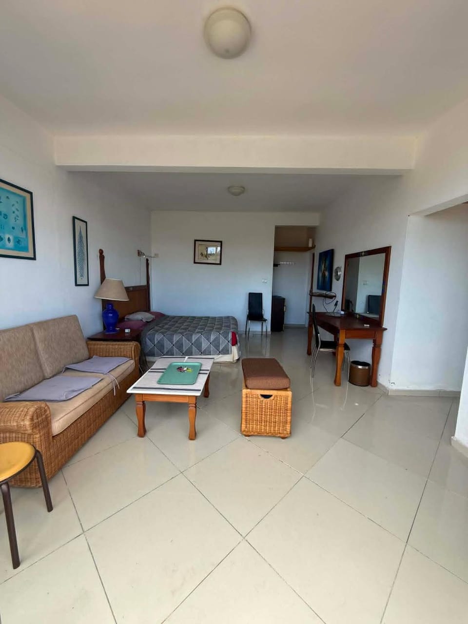 Bed, Living room, Photo of the whole room