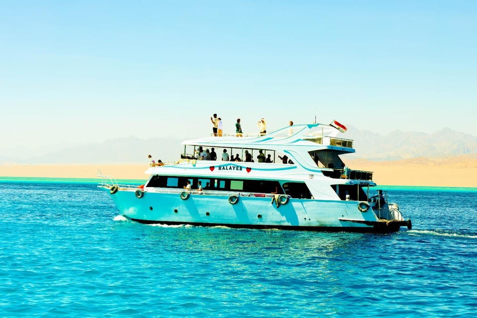 Mark land Docked boat in Sharm El-Sheikh