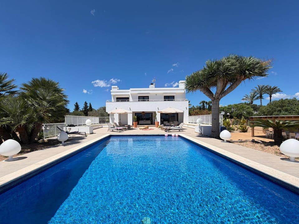 Property building, Living room, Swimming pool
