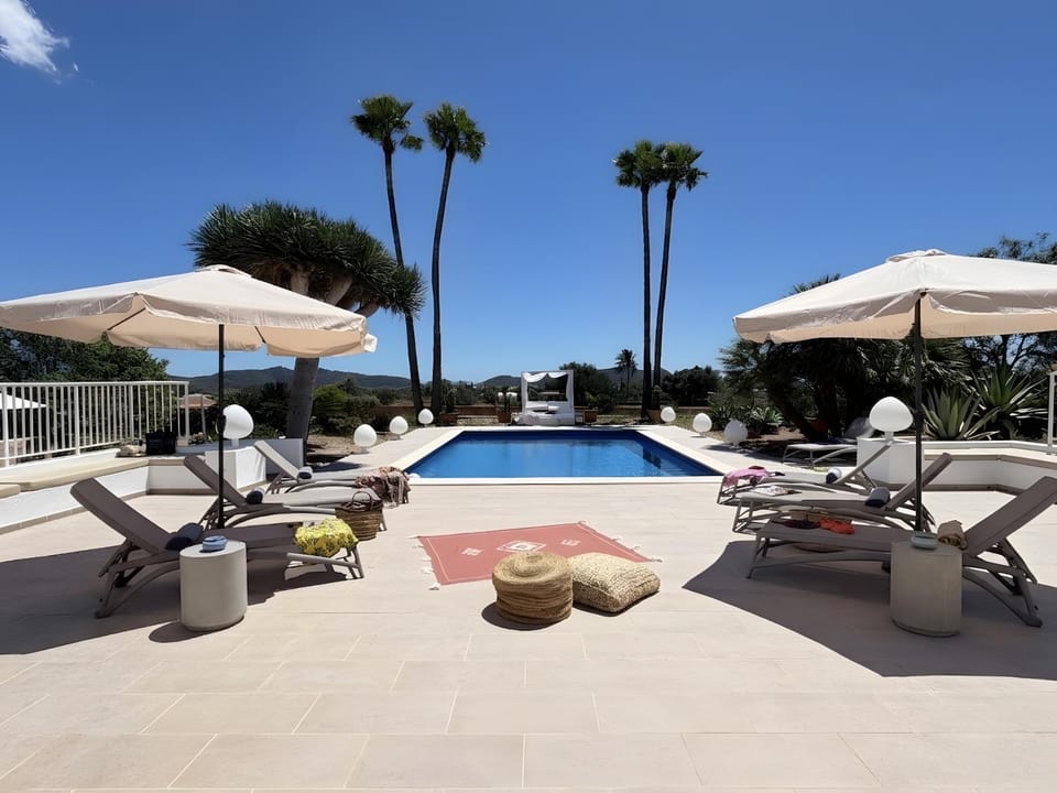 Property building, Living room, Swimming pool