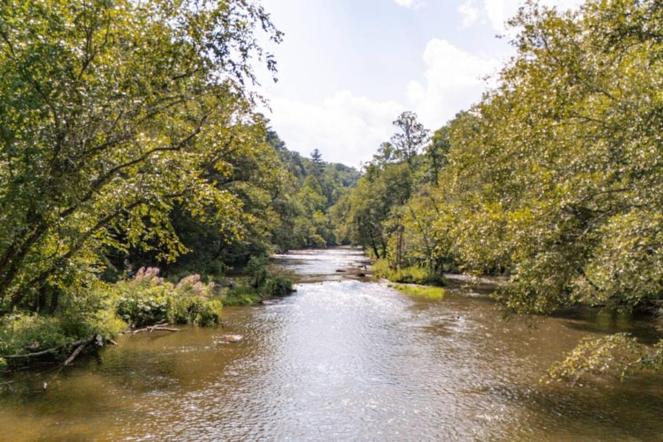 Redbird Retreat - Riverfront Cabin, Fenced Yard, Firepit and Grill Cabin in Lake Lure