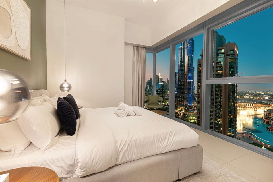 Bed, View (from property/room), Photo of the whole room, Bedroom, City view