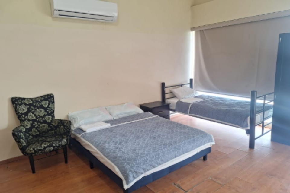Photo of the whole room, Bedroom, air conditioner