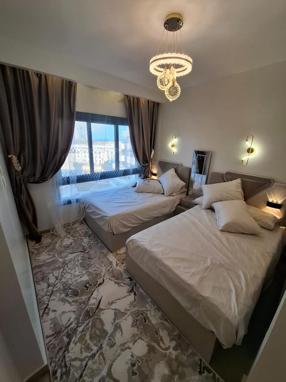 chalet in palm hills new alamein sea &pool view Apartment hotel in Egypt