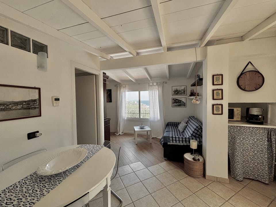 Living room, Seating area, Sea view