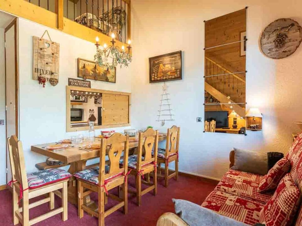 Sublime 3 pièces avec mezzanine à Valmorel, 8 pers, animaux admis, parking en option - FR-1-291-784 Apartment in Les Avanchers-Valmorel