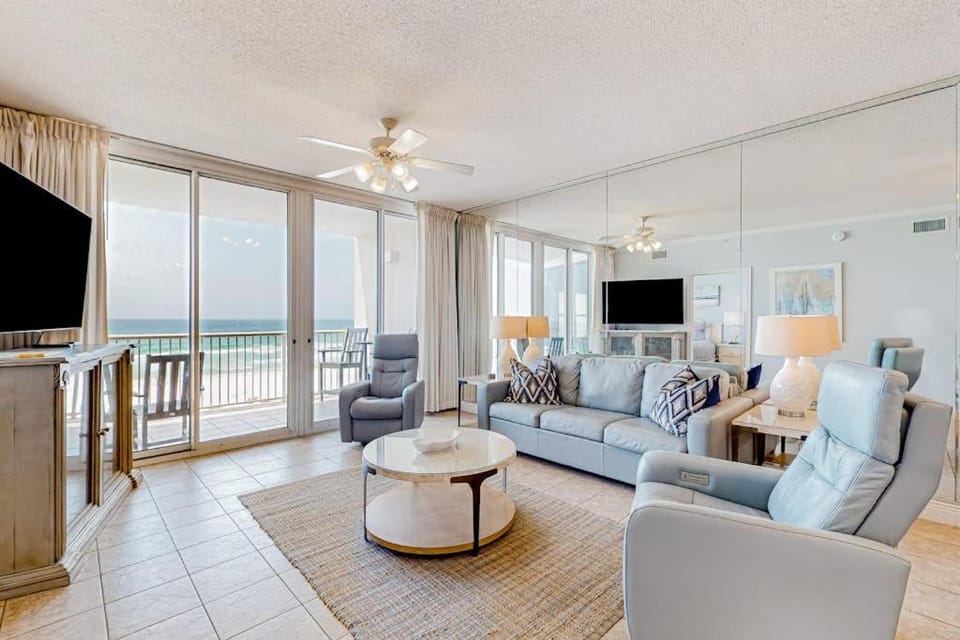 Beachfront condo with balcony Gulf views pools & fitness room House in Okaloosa Island