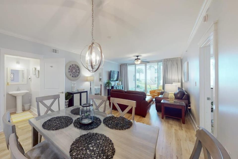 Handicap accessible ground-floor condo on Okaloosa Island Waterfall Lazy River House in Okaloosa Island