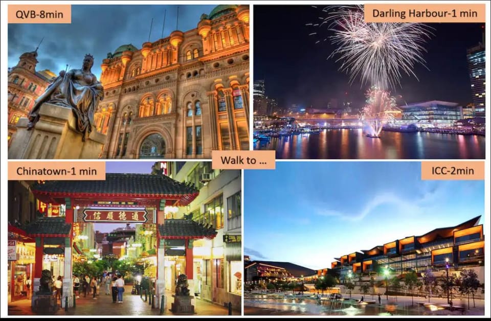 3BR & Darling Harbour & Town Hall & Sydney CBD Apartment in Sydney