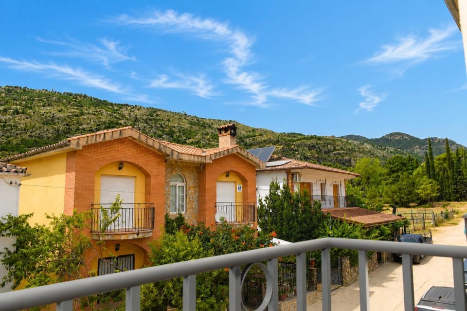 Property building, Spring, Day, Natural landscape, View (from property/room), Balcony/Terrace, Mountain view