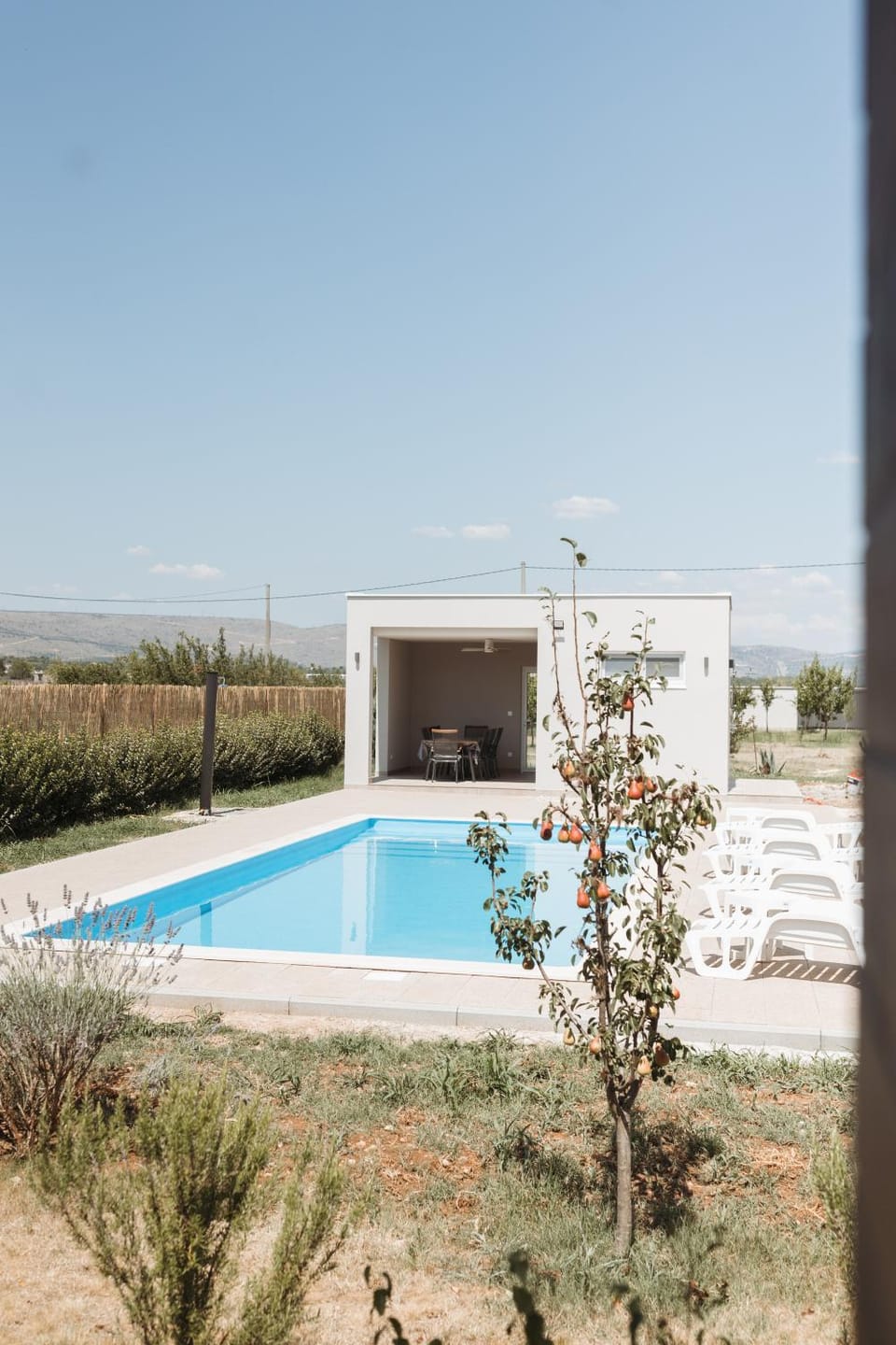 Property building, Day, Natural landscape, Pool view, Swimming pool, Swimming pool