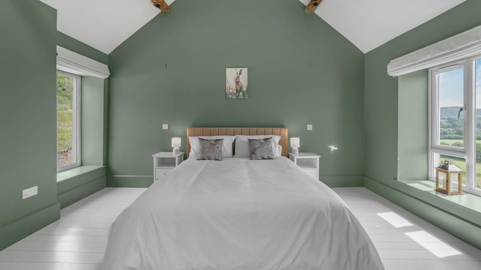 Bed, Natural landscape, Bedroom