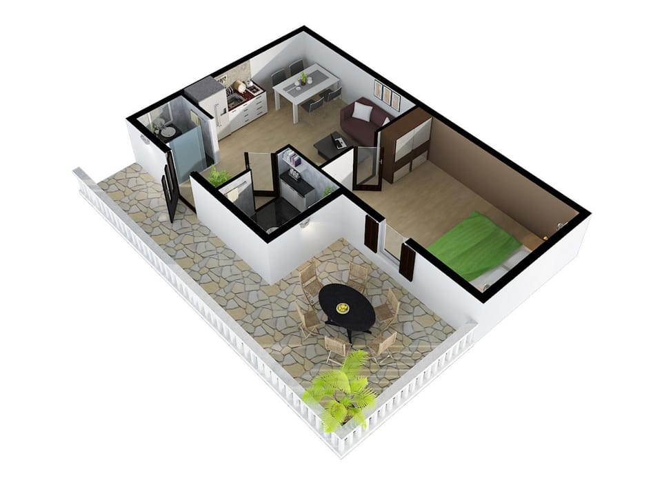 Shower, Toilet, Patio, BBQ facilities, Garden, Library, TV and multimedia, Coffee/tea facilities, Balcony/Terrace, Kitchen or kitchenette, Living room, Seating area, Dining area, Bedroom