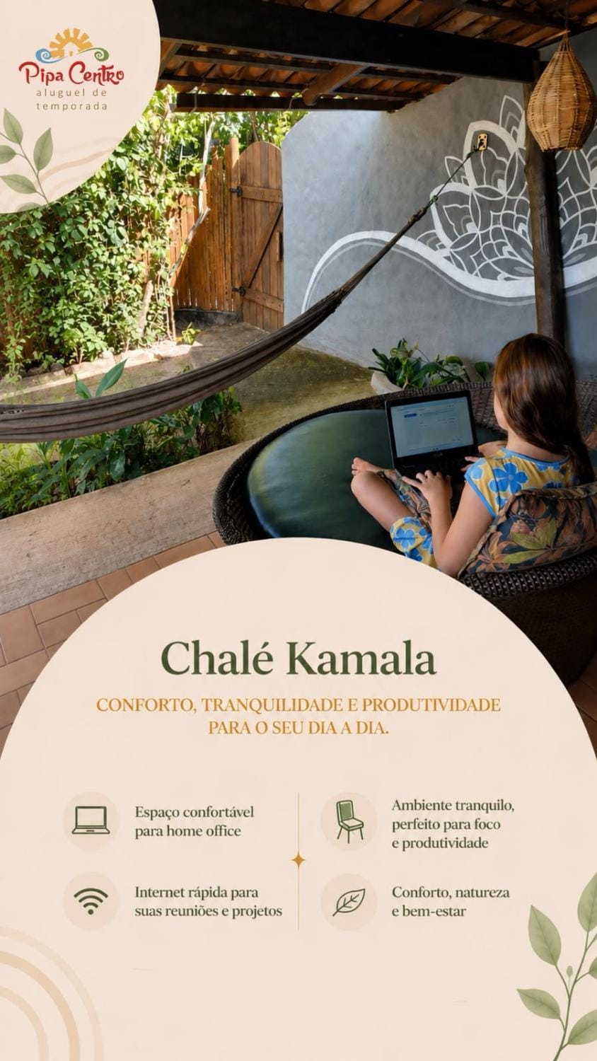 Chalé Kamala com quintal - Perfeito para Nômades Digitais House in Pipa Beach