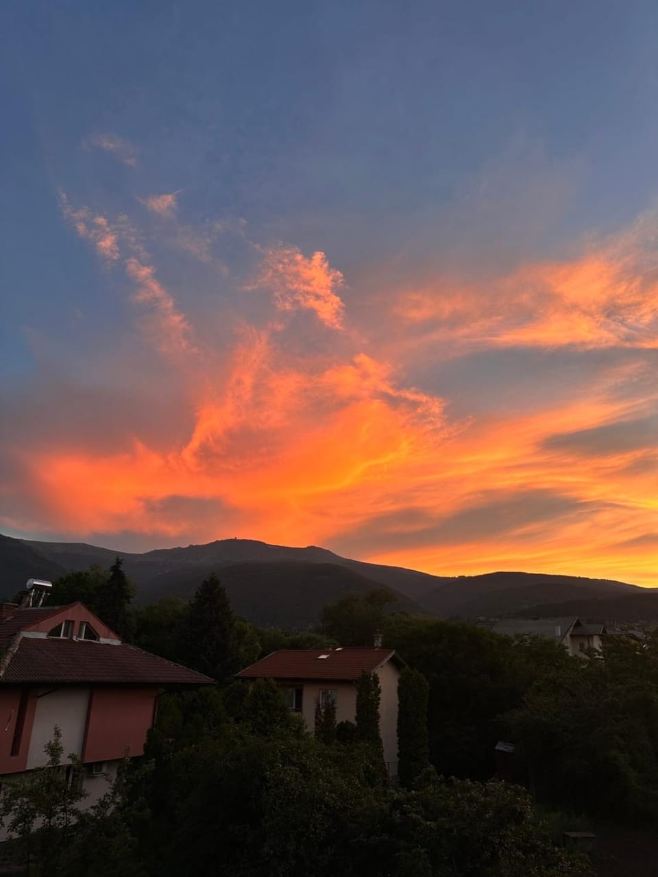 Natural landscape, Mountain view, Sunset