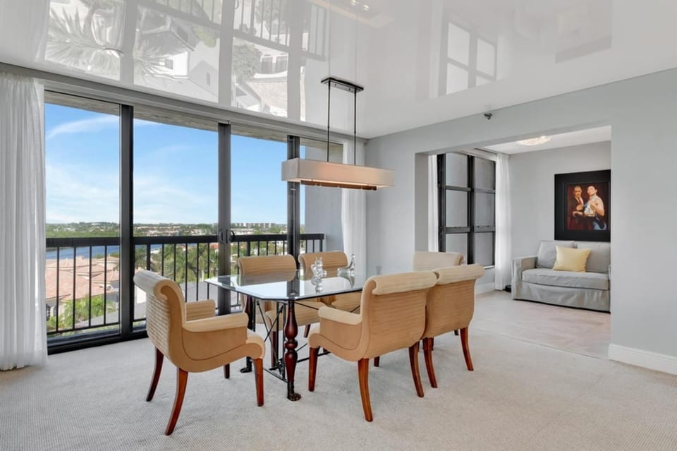 Three Bedroom Corner Condo with Ocean View Terrace Apartment in Highland Beach
