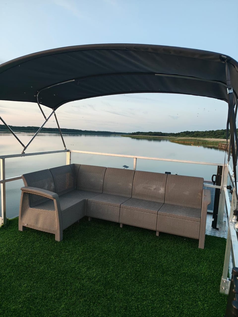 Patio, Seating area, Lake view