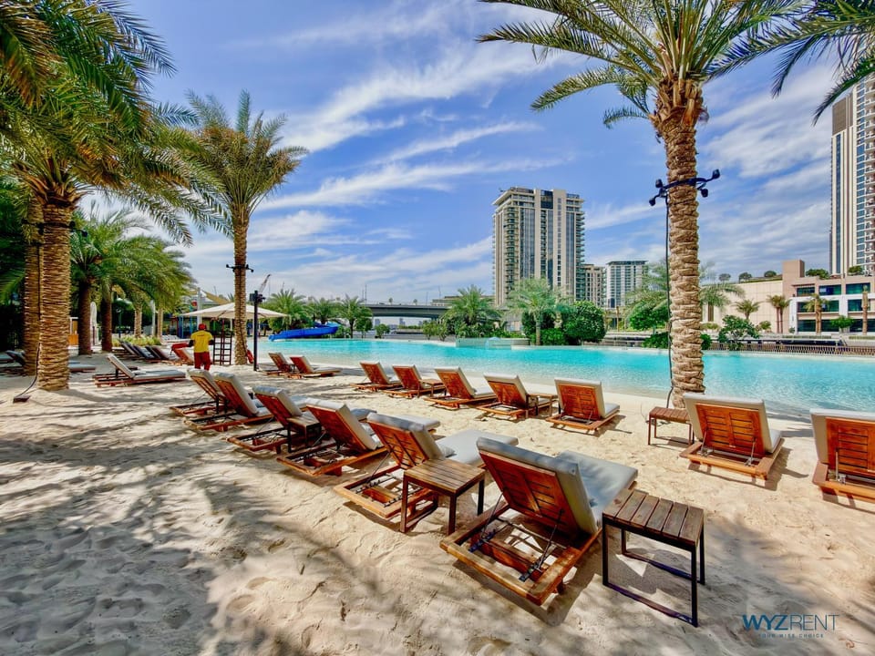 Day, Natural landscape, Beach, Pool view, Swimming pool, sunbed
