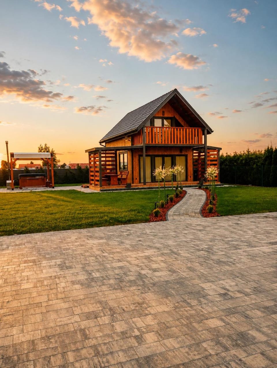 Domek Letniskowy VELLA z Prywatnym Jacuzzi House in Poland