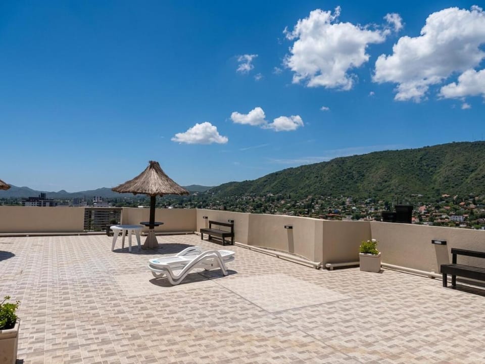 Patio, Natural landscape, View (from property/room), Balcony/Terrace, Mountain view, Swimming pool