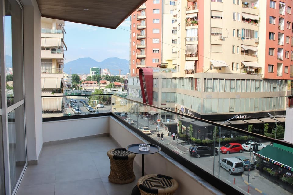 Property building, Day, View (from property/room), Balcony/Terrace, City view, Mountain view, Location, Parking