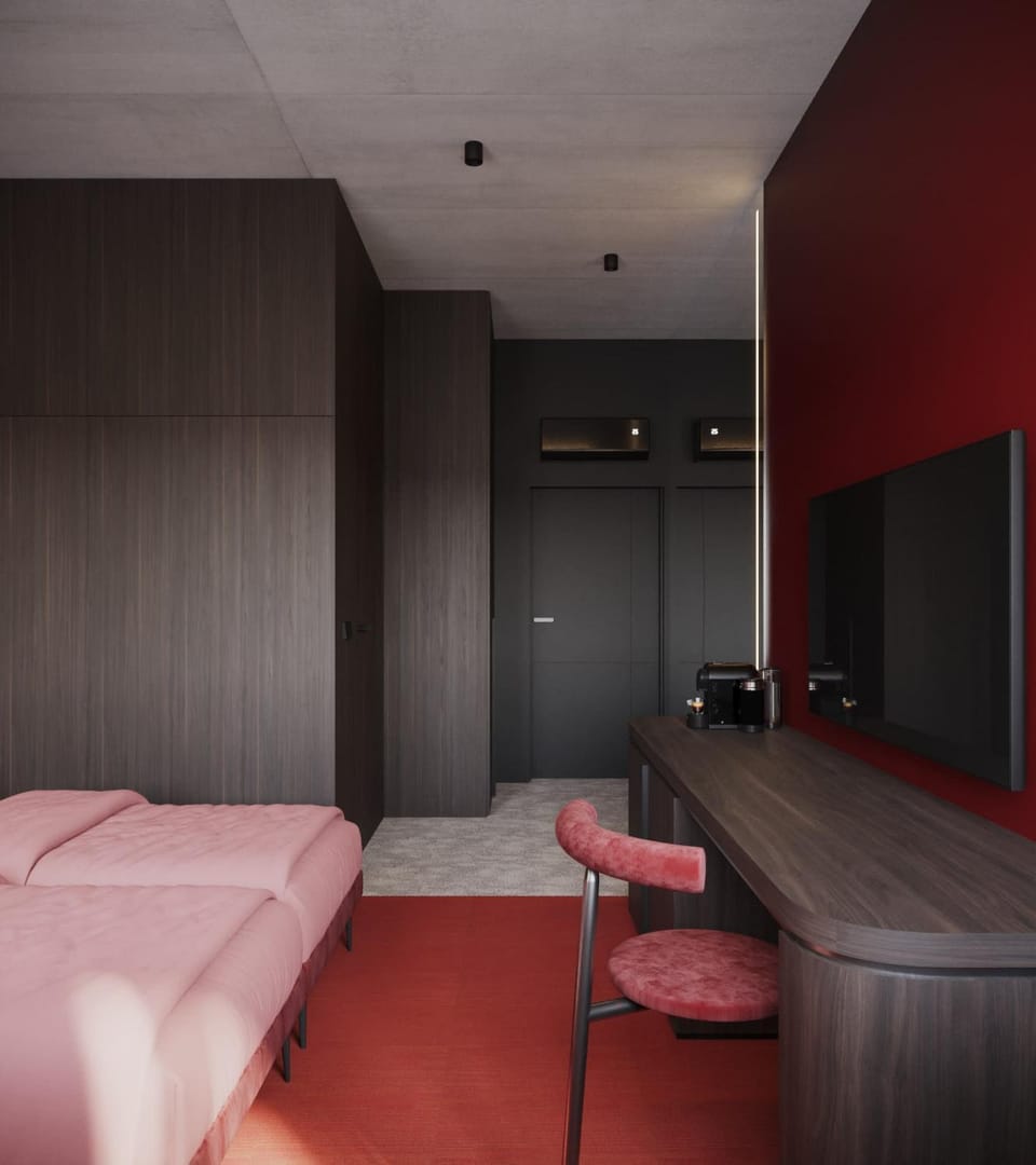 Bed, TV and multimedia, Photo of the whole room, Seating area, wardrobe