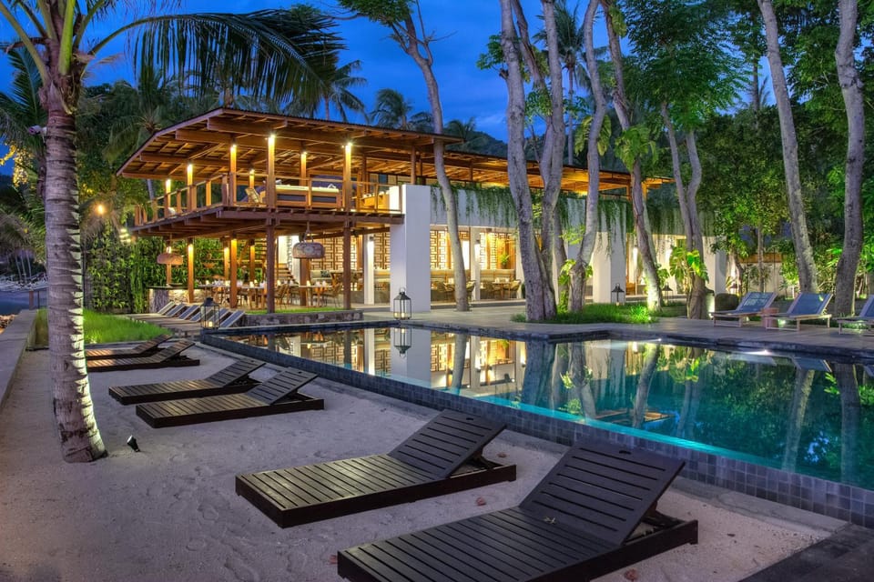 Night, Swimming pool