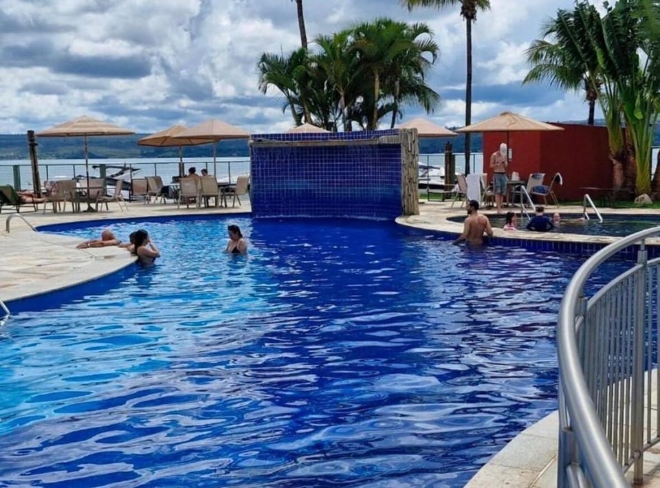 Conforto no Premier Residence Hplus Building Apartment in State of Goiás