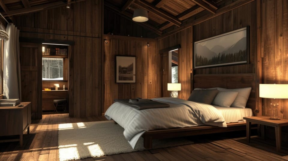 Bed, Living room, Photo of the whole room, Seating area, Bedroom